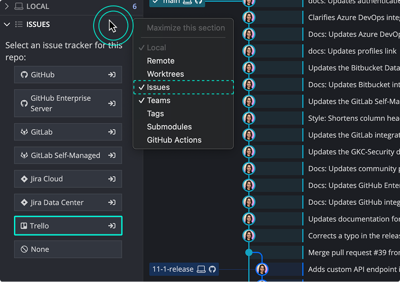 Connect Trello integration in Preferences