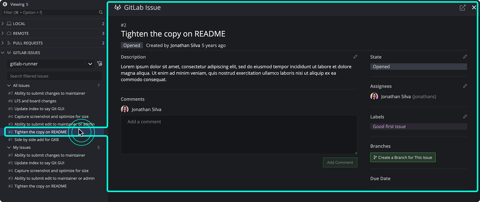 View GitLab issue details