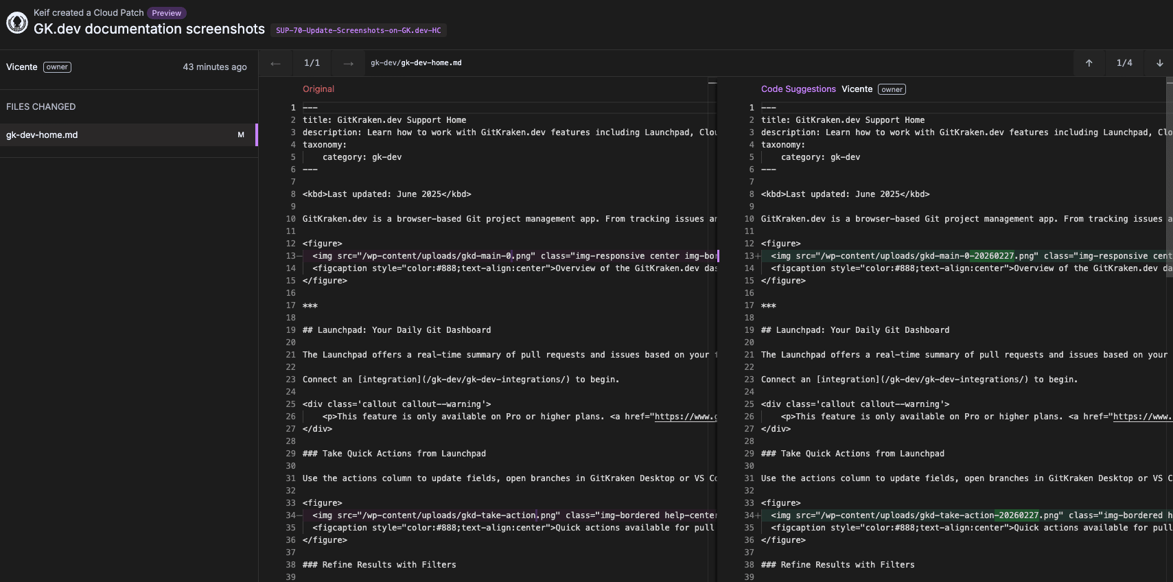 Open and review contents of a Cloud Patch