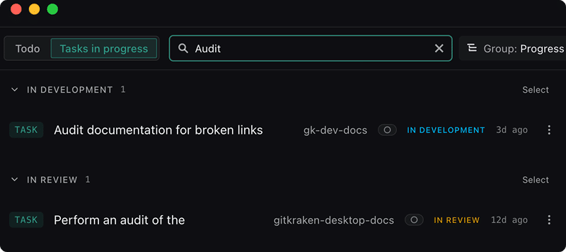 The search box above Kepler's list, with a clear button